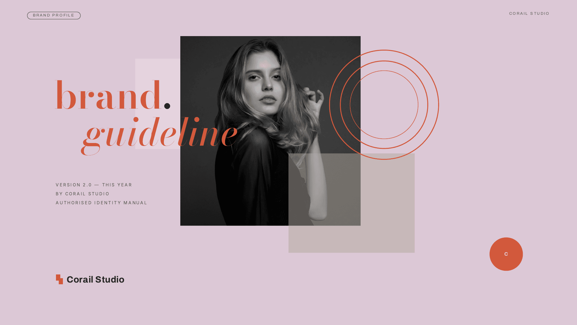 Corail Studio - Brand Guideline, a portfolio produced by McLeuker AI
