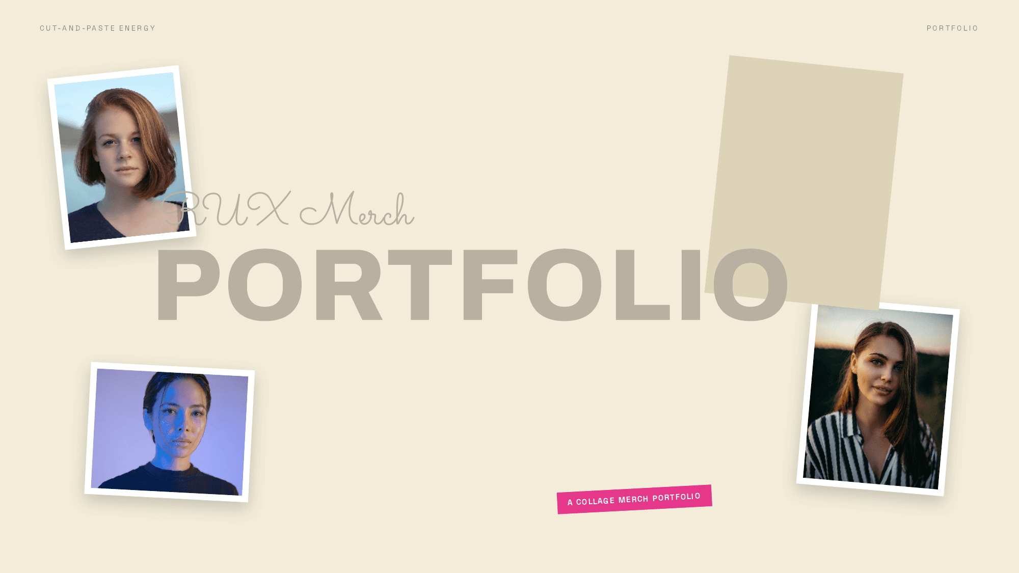 RUX Merch - Collage Merch Portfolio, a portfolio produced by McLeuker AI