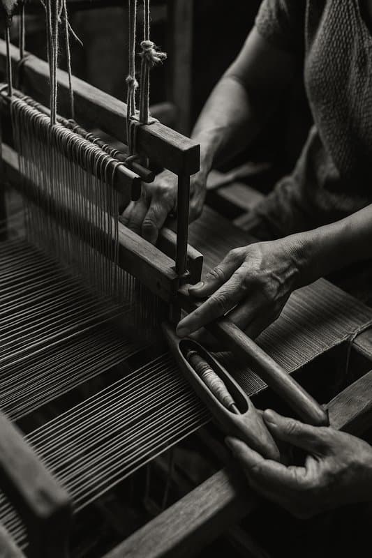 Traditional loom weaving — fashion sourcing